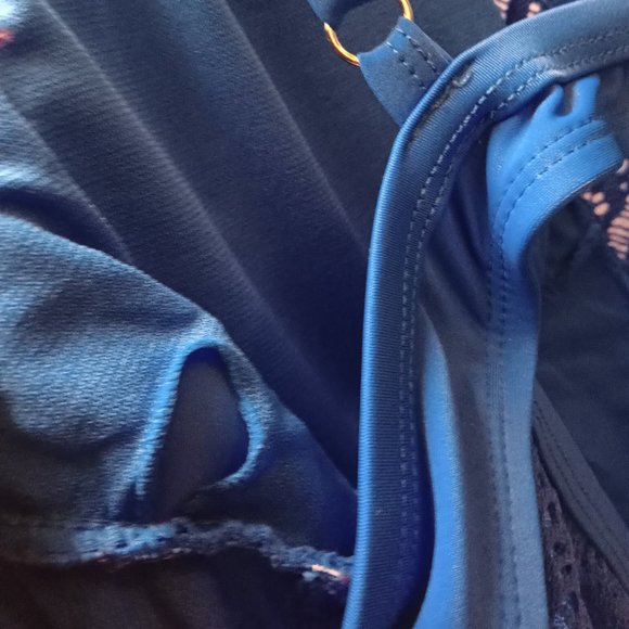 BRAND NEW Bathing Suit - Electric Blue Mesh - Picture 7 of 11